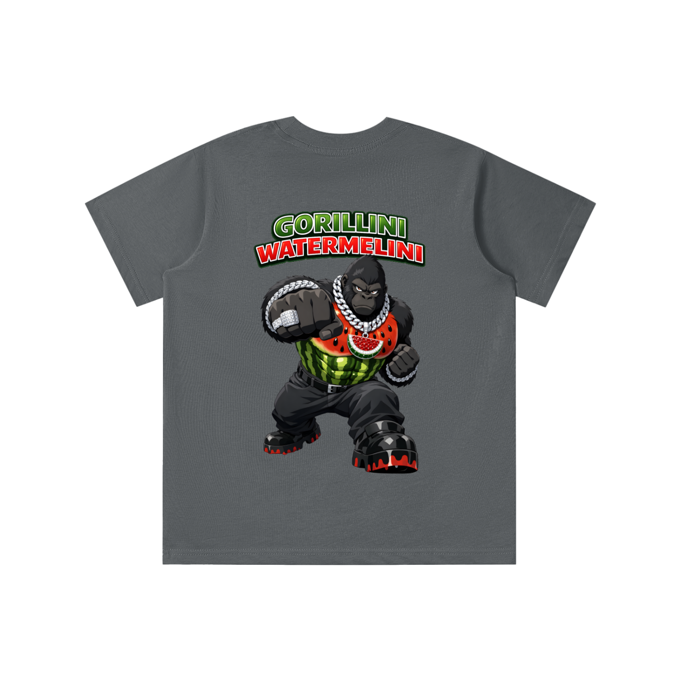 "Gorillini Watermelini" Essential Kids' T-shirt