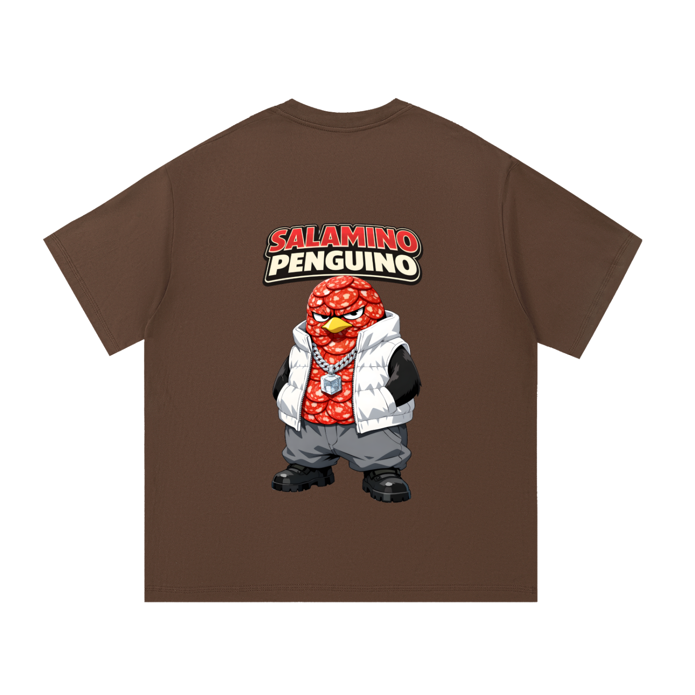 "Salamino Penguino" Essential Cotton T-Shirt