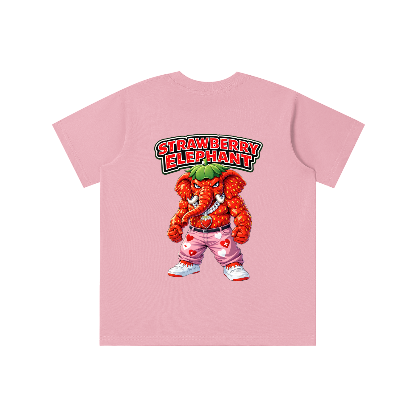 "Strawberry Elephant" Essential Kids' T-shirt
