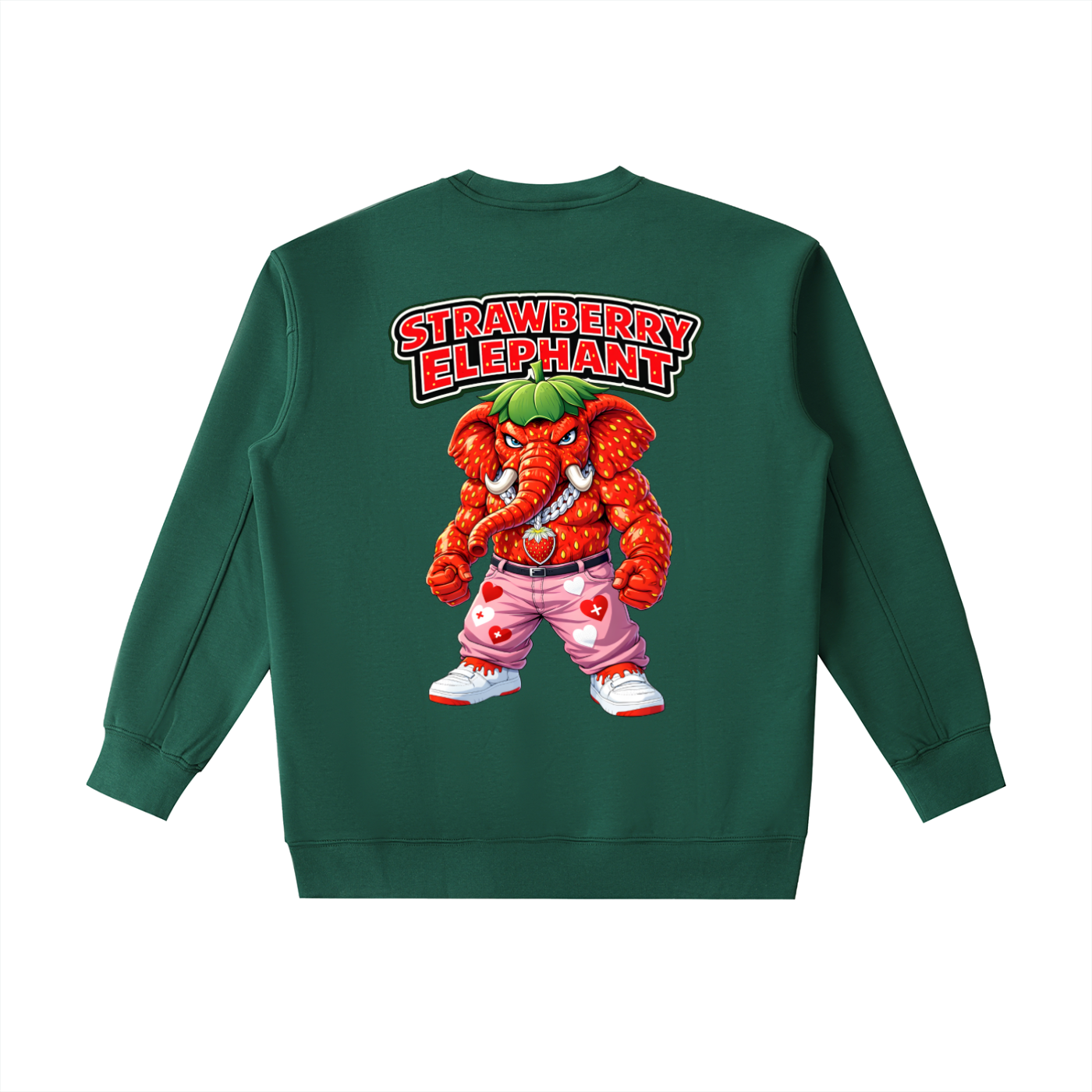 "Strawberry Elephant" Essential Heavyweight Crewneck Sweatshirt