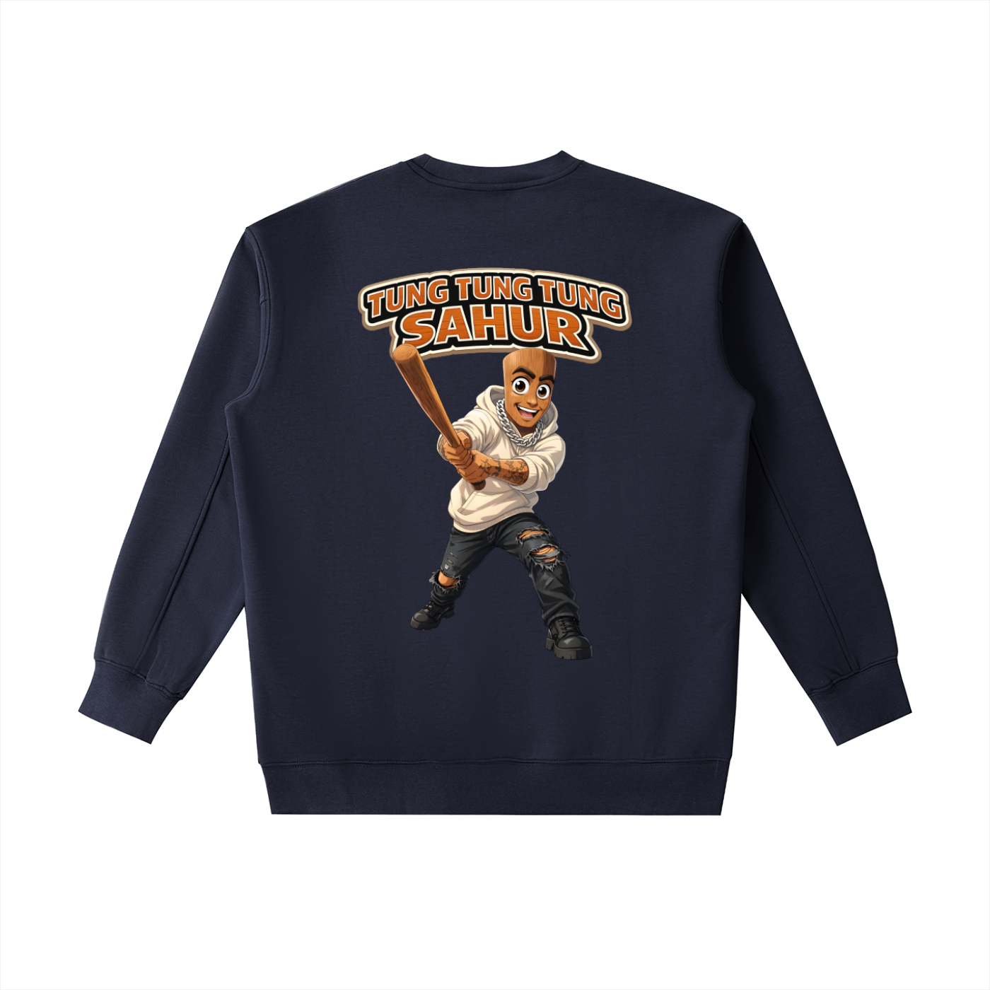 "Tung Tung Tung Sahur" Essential Heavyweight Crewneck Sweatshirt