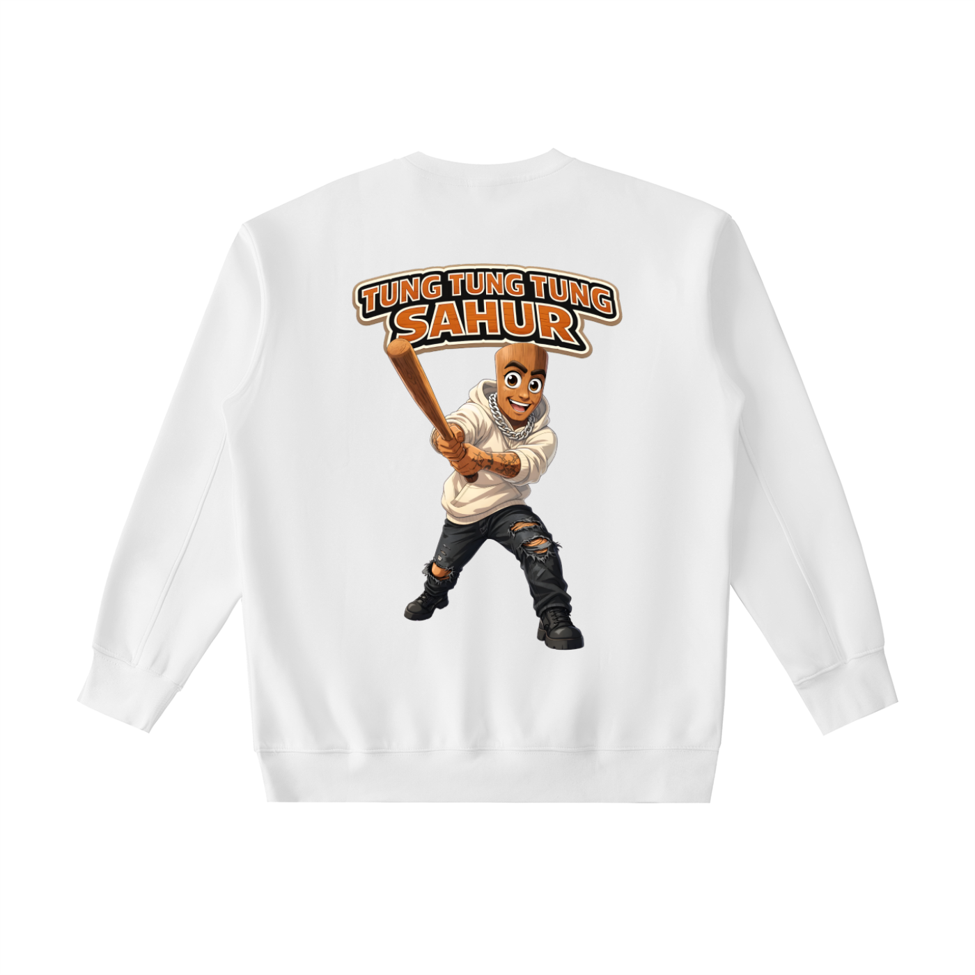 "Tung Tung Tung Sahur" Essential Heavyweight Crewneck Sweatshirt