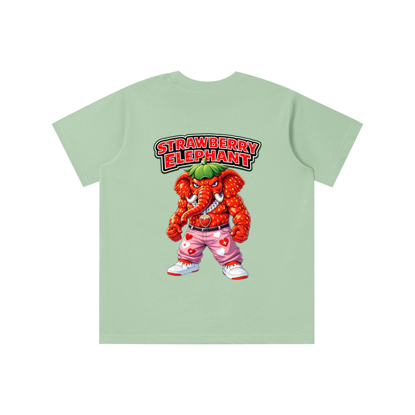"Strawberry Elephant" Essential Kids' T-shirt