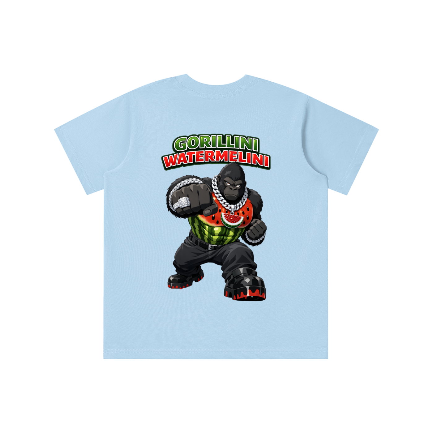 "Gorillini Watermelini" Essential Kids' T-shirt