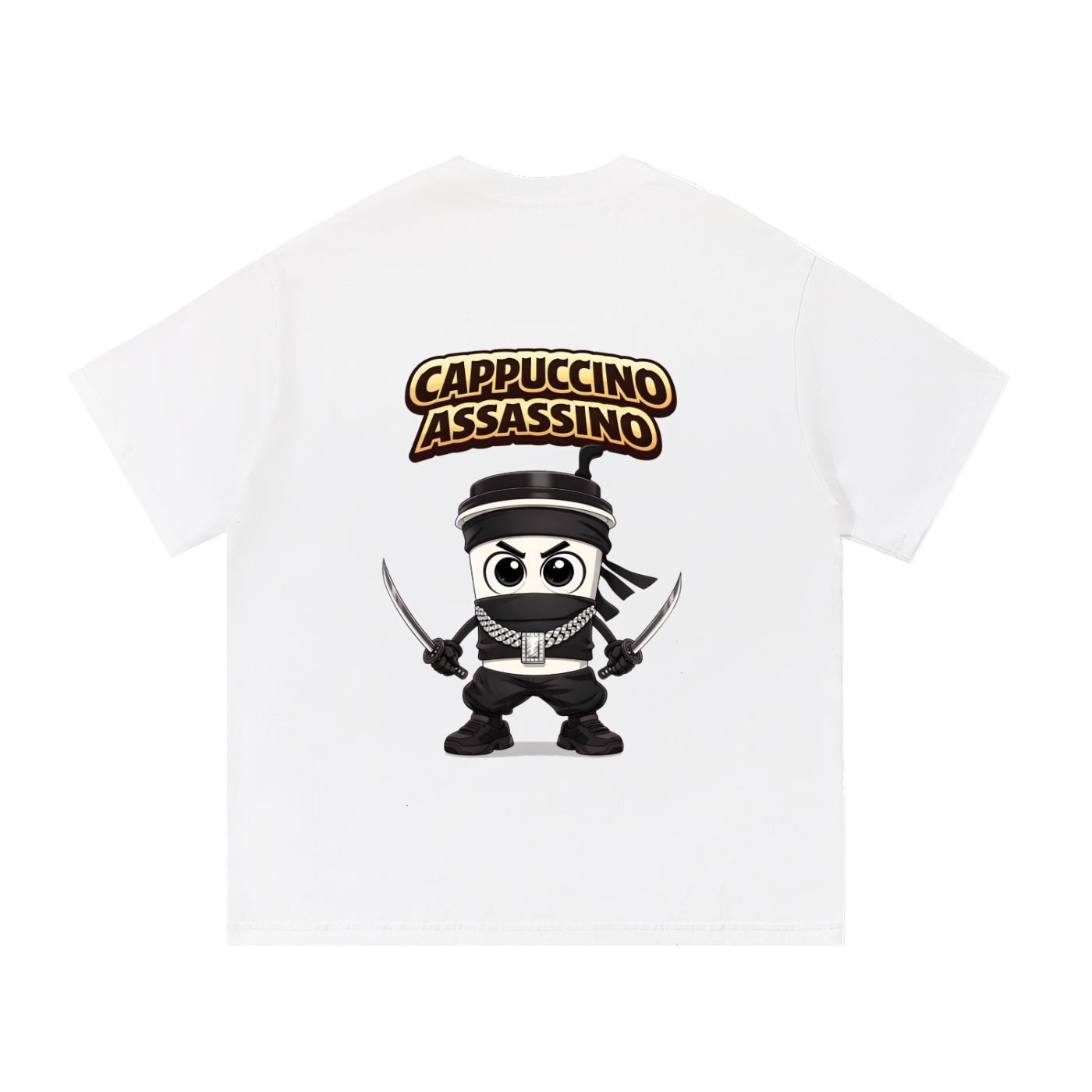 "Cappuccino Assassino" Essential Cotton T-Shirt
