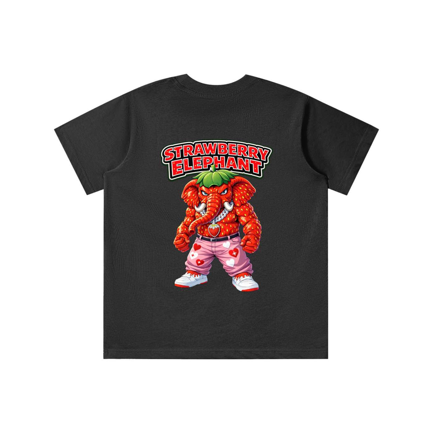 "Strawberry Elephant" Essential Kids' T-shirt