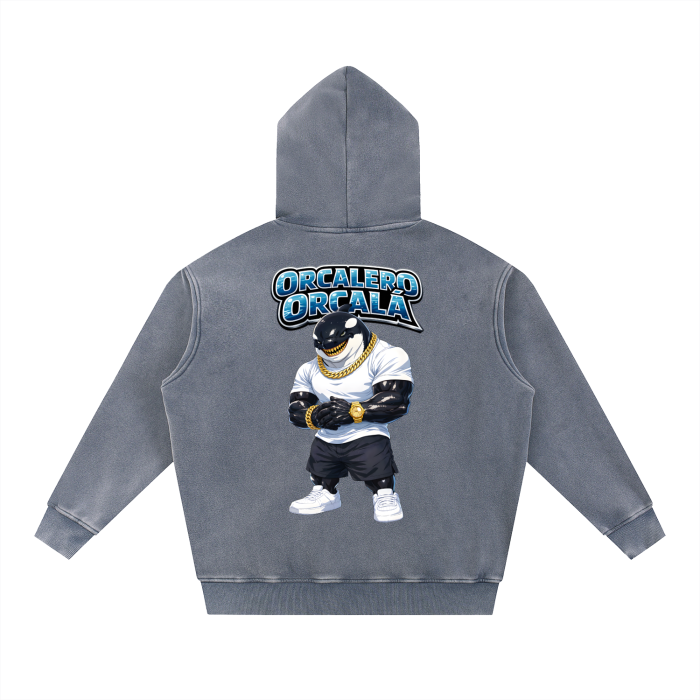 "Orcalero Orcala" Snow Wash Fleece Oversize Hoodie