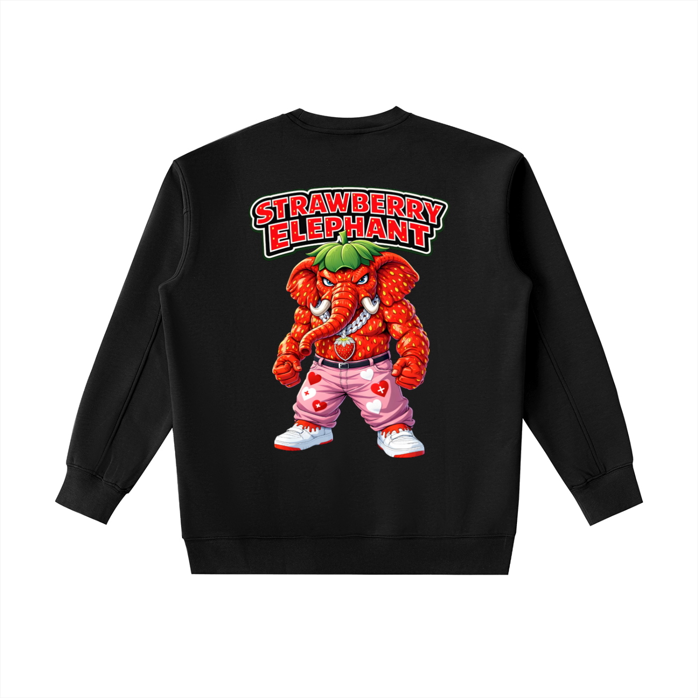 "Strawberry Elephant" Essential Heavyweight Crewneck Sweatshirt