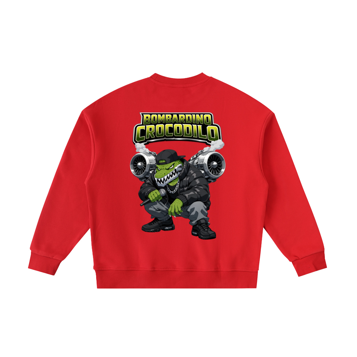 "Bombardino Crocodilo" Essential Fleece Kids' Crewneck Sweatshirt