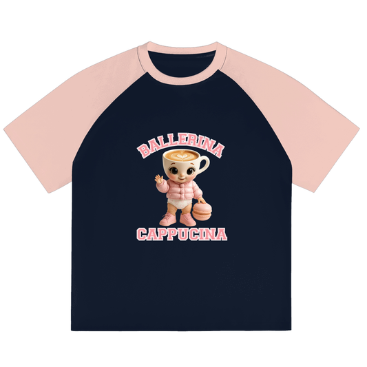 Color-Blocked Raglan Sleeve T-shirt