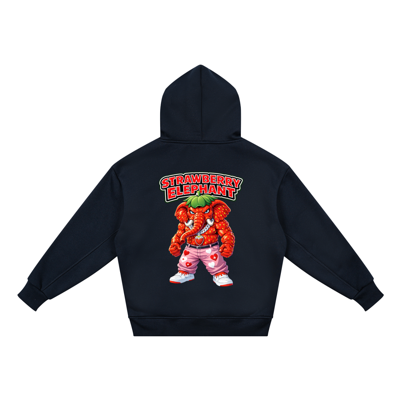 "Strawberry Elephant" Essential Kids' Fleece Hoodie