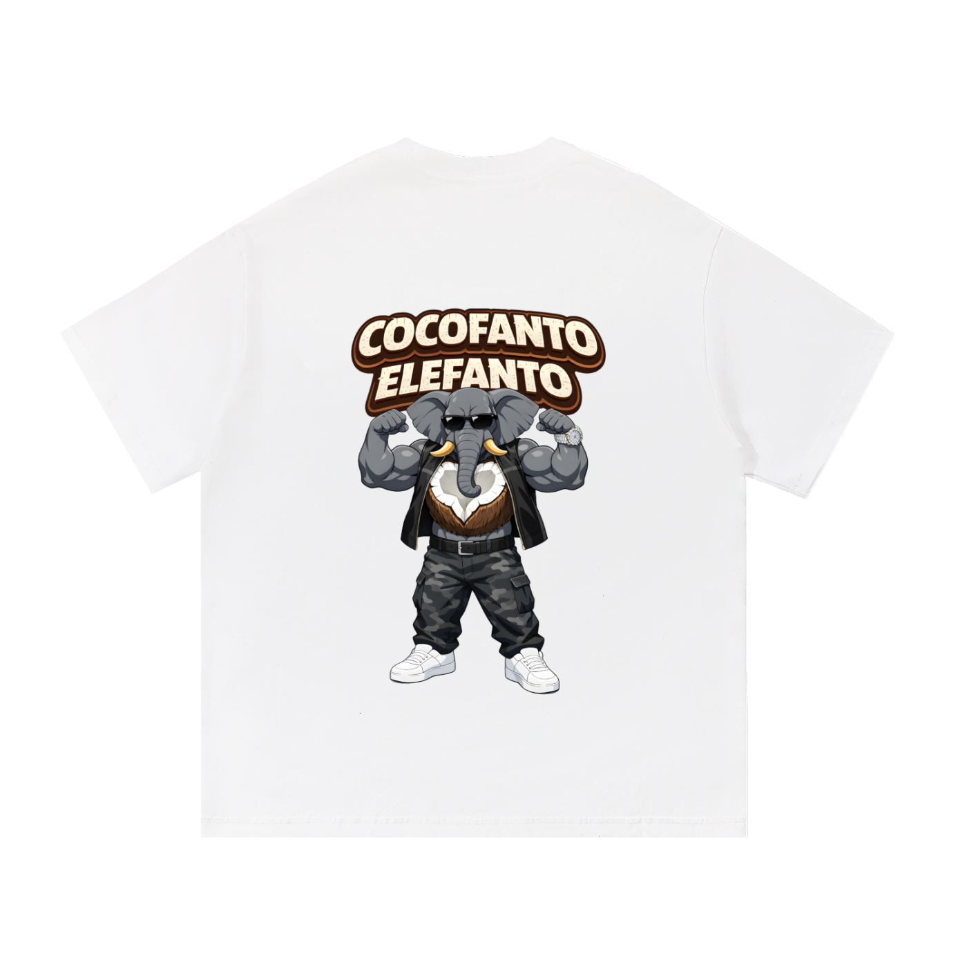 "Cocofanto Elefanto" Essential Cotton T-Shirt