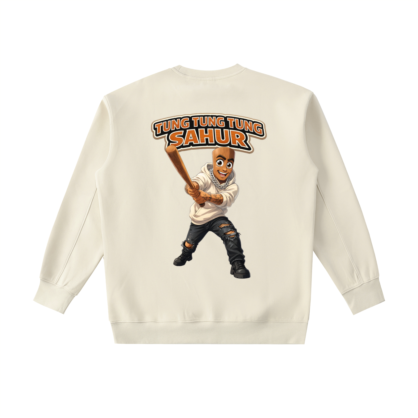 "Tung Tung Tung Sahur" Essential Heavyweight Crewneck Sweatshirt