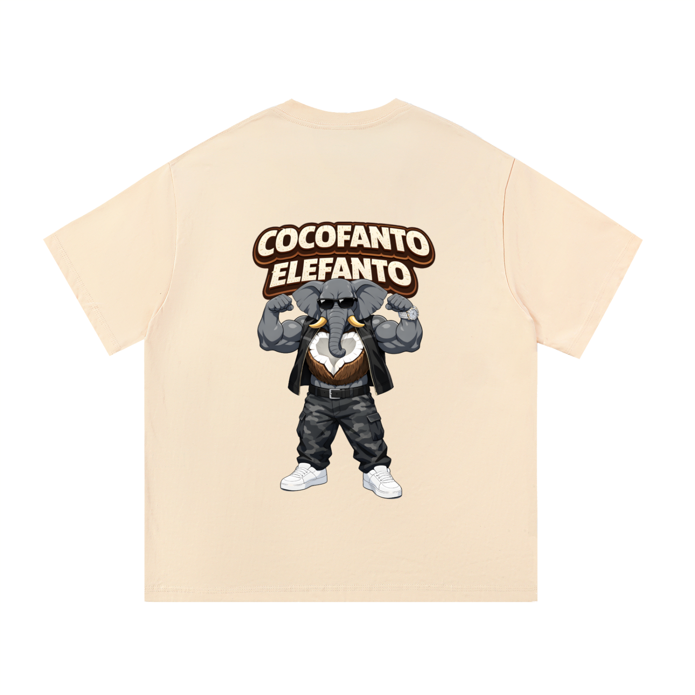 "Cocofanto Elefanto" Essential Cotton T-Shirt