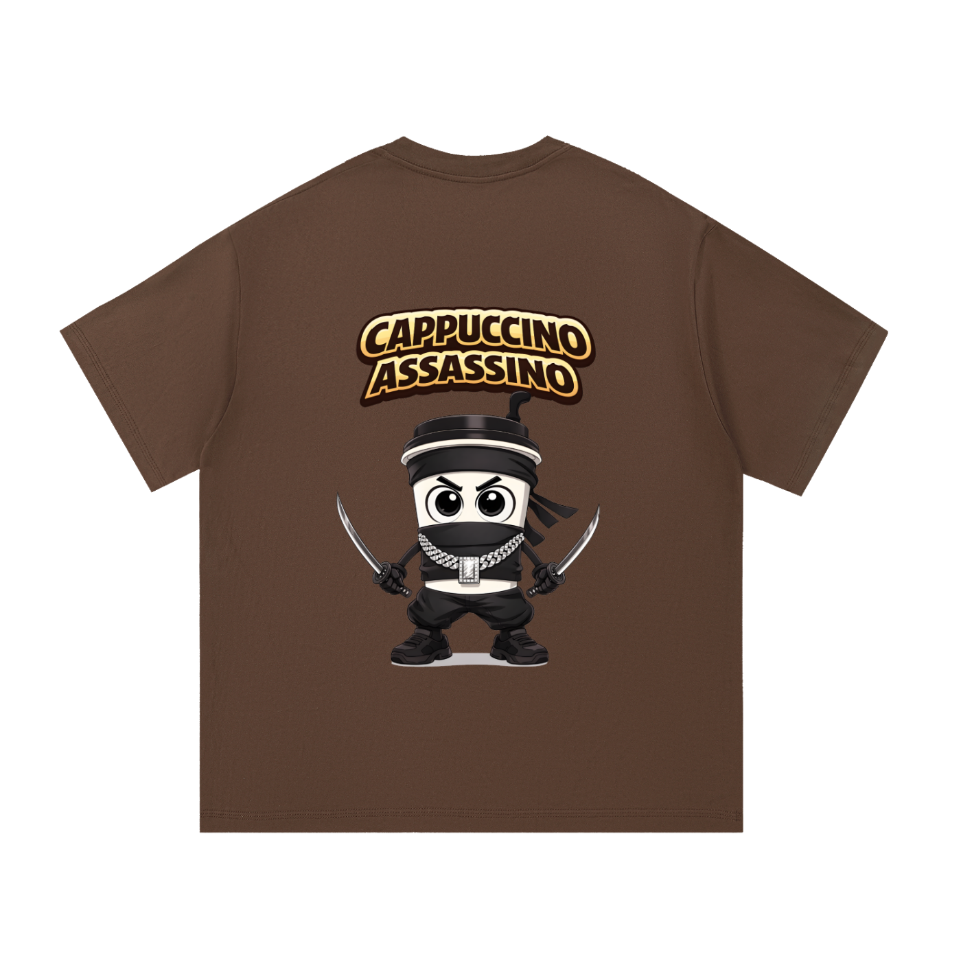 "Cappuccino Assassino" Essential Cotton T-Shirt
