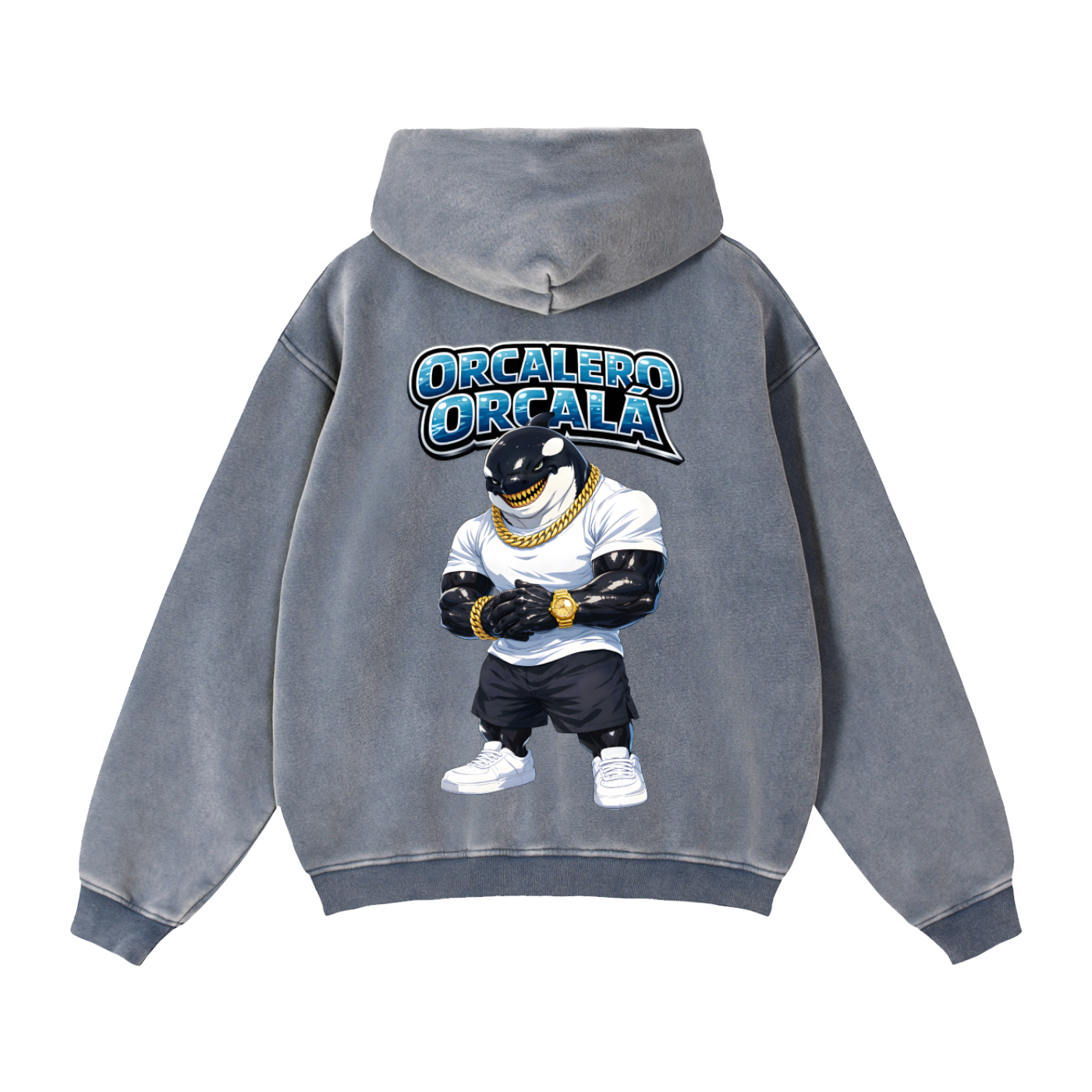 "Orcalero Orcala" Zip-Through Boxy Fleece Hoodie