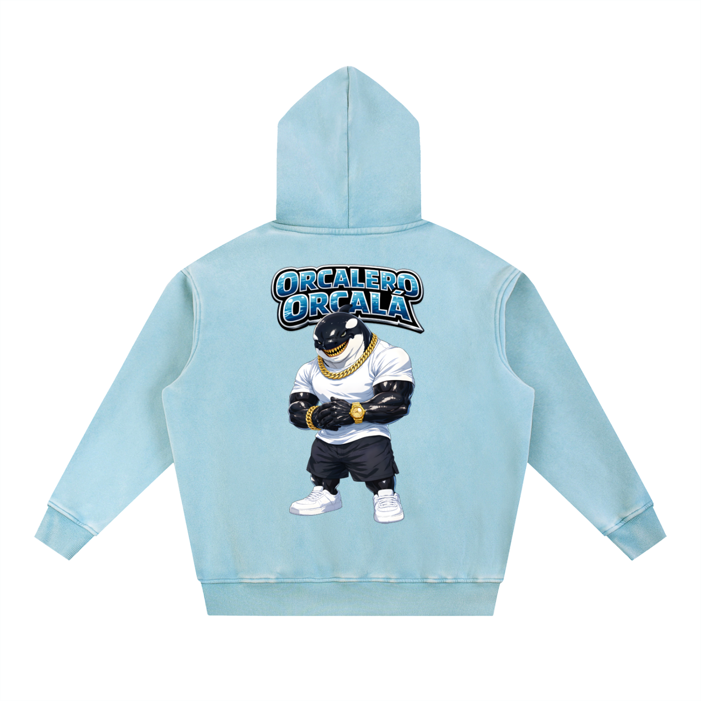 "Orcalero Orcala" Snow Wash Fleece Oversize Hoodie