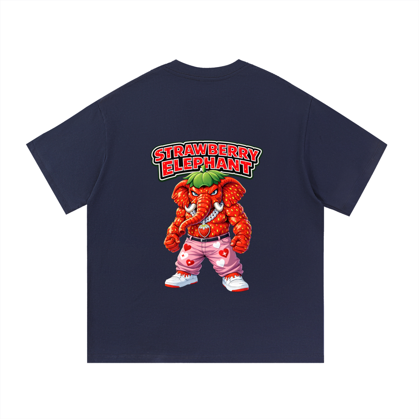 "Strawberry Elephant" Essential Cotton T-Shirt