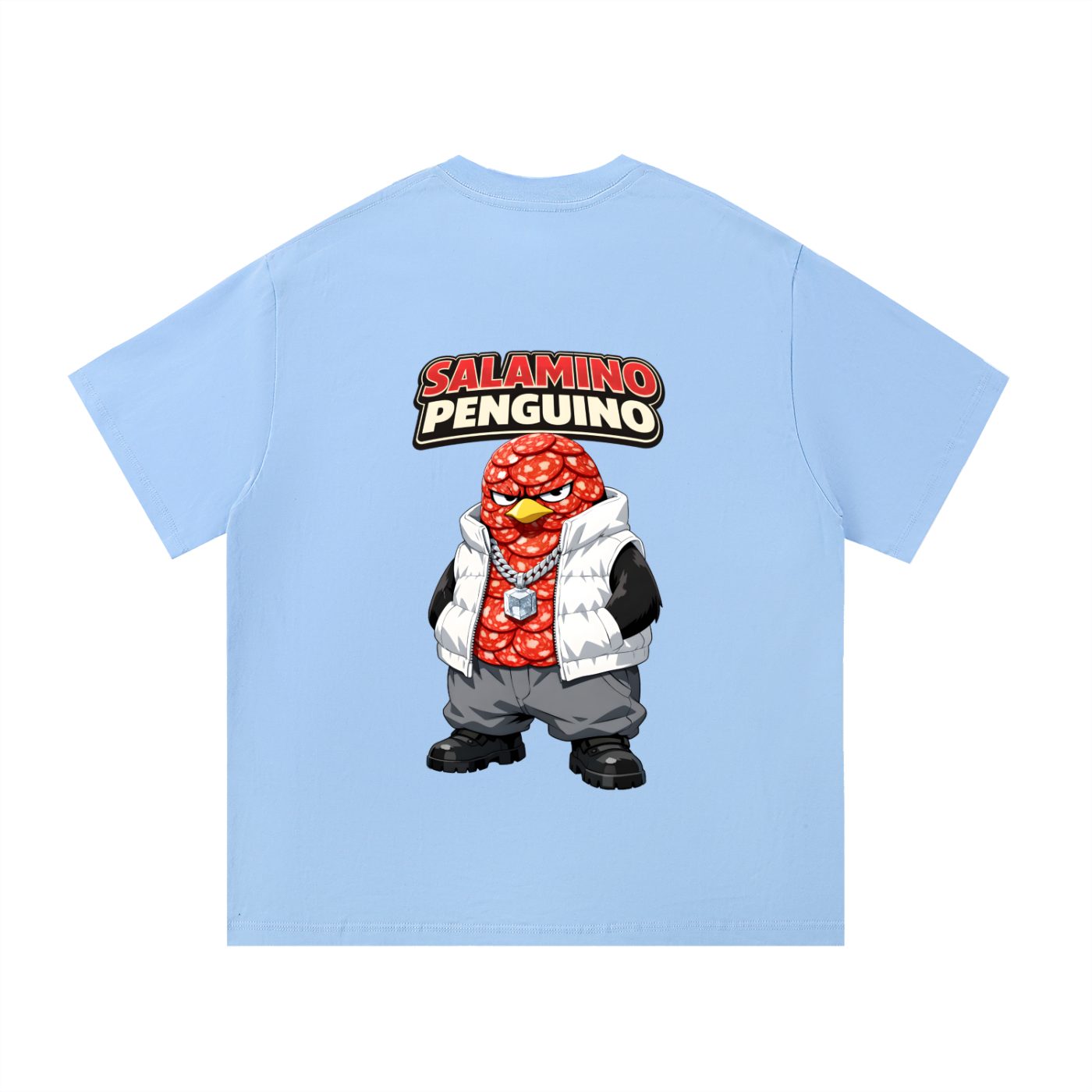 "Salamino Penguino" Essential Cotton T-Shirt