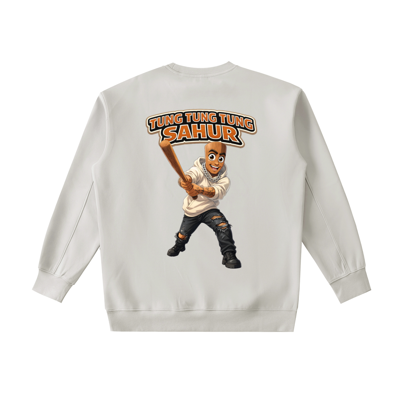 "Tung Tung Tung Sahur" Essential Heavyweight Crewneck Sweatshirt