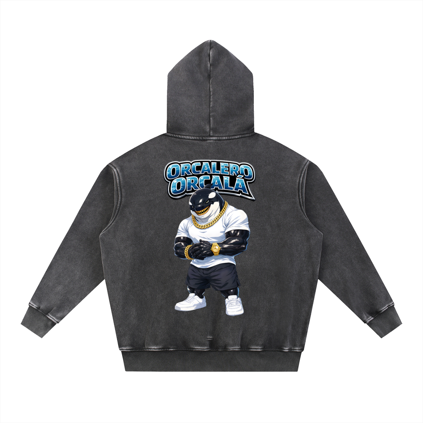 "Orcalero Orcala" Snow Wash Fleece Oversize Hoodie