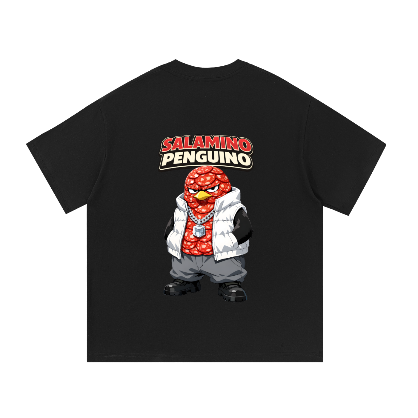 "Salamino Penguino" Essential Cotton T-Shirt