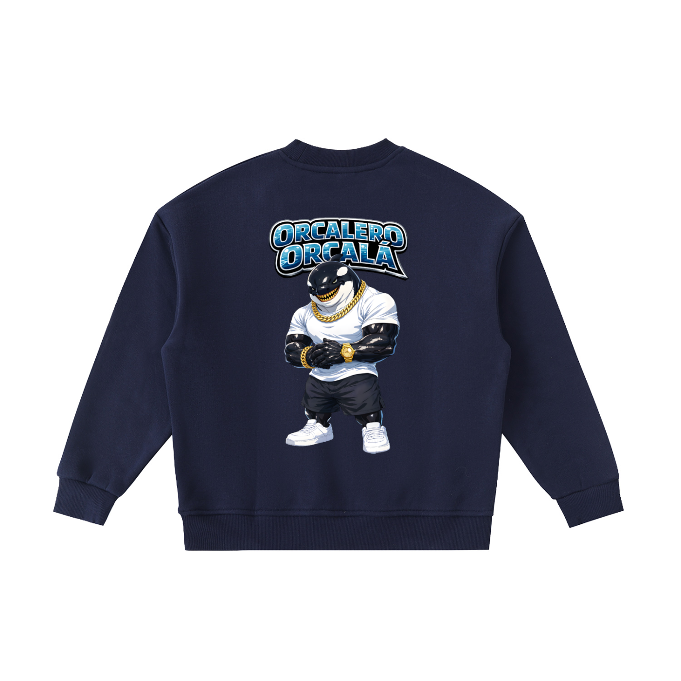 "Orcalero Orcala" Essential Fleece Kids' Crewneck Sweatshirt