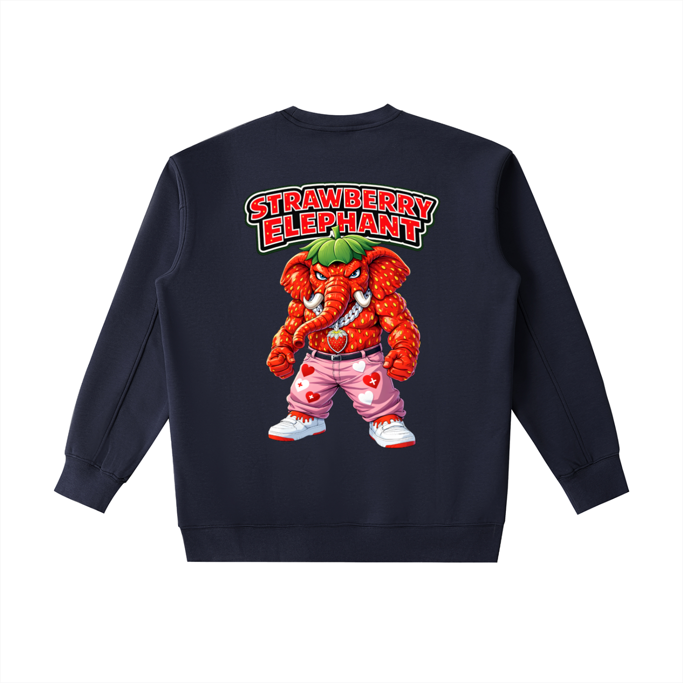 "Strawberry Elephant" Essential Heavyweight Crewneck Sweatshirt