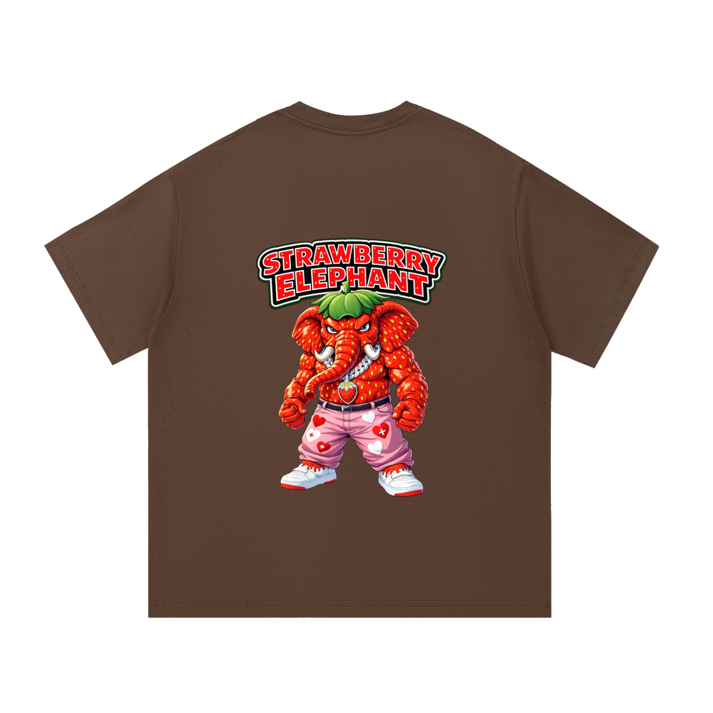 "Strawberry Elephant" Essential Cotton T-Shirt