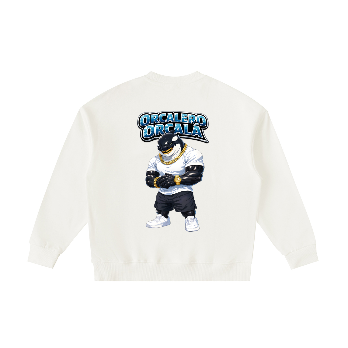 "Orcalero Orcala" Essential Fleece Kids' Crewneck Sweatshirt