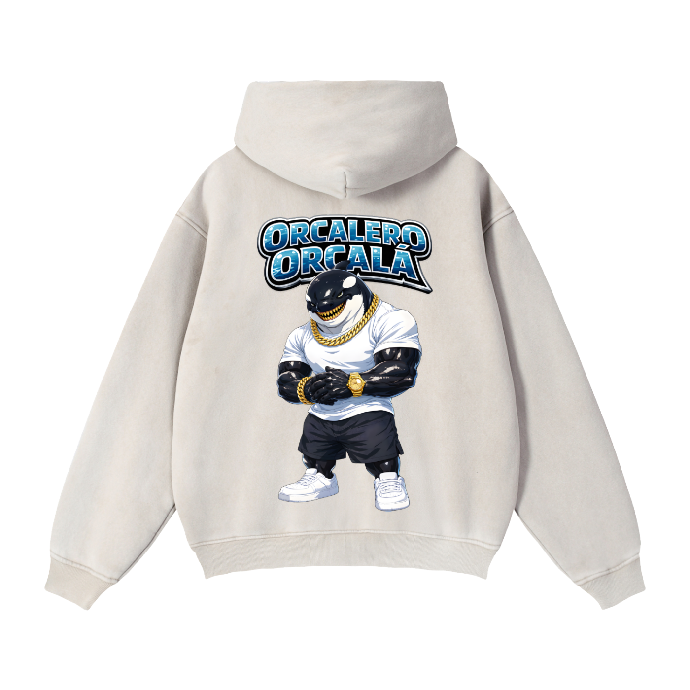 "Orcalero Orcala" Zip-Through Boxy Fleece Hoodie
