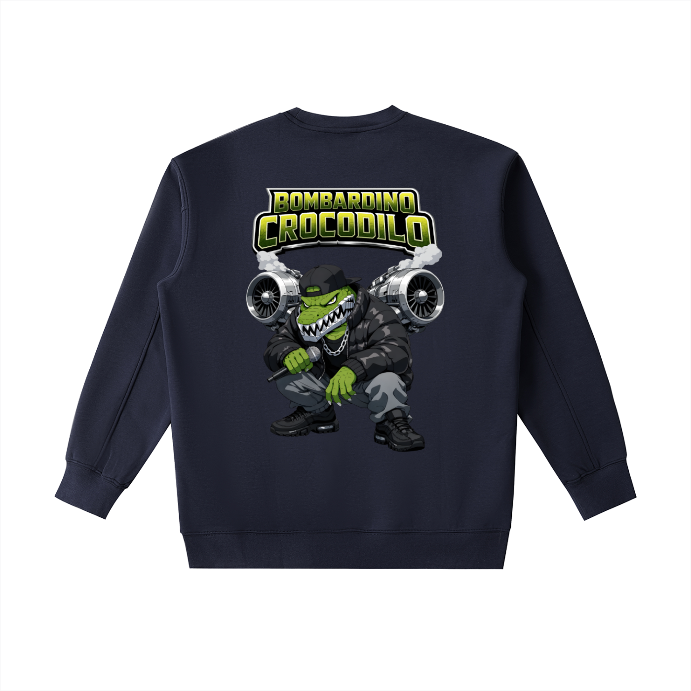 "Bombardino Crocodilo" Essential Heavyweight Crewneck Sweatshirt