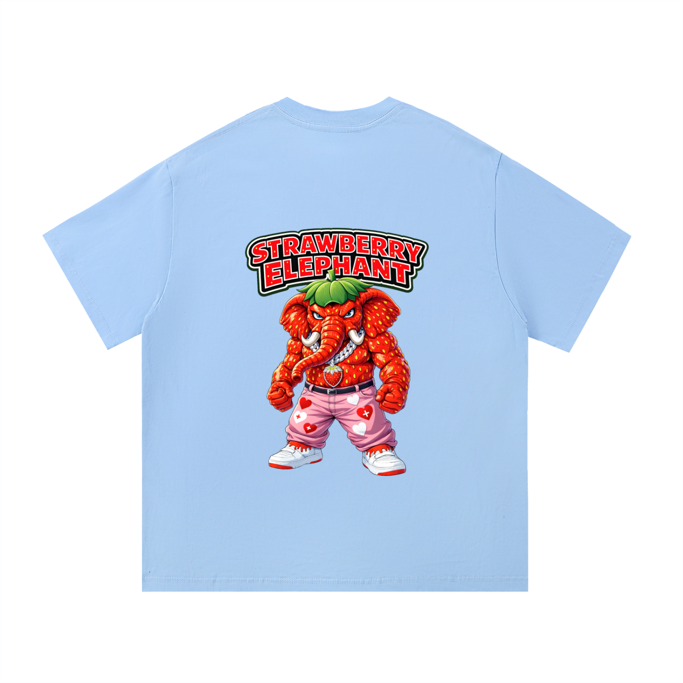 "Strawberry Elephant" Essential Cotton T-Shirt