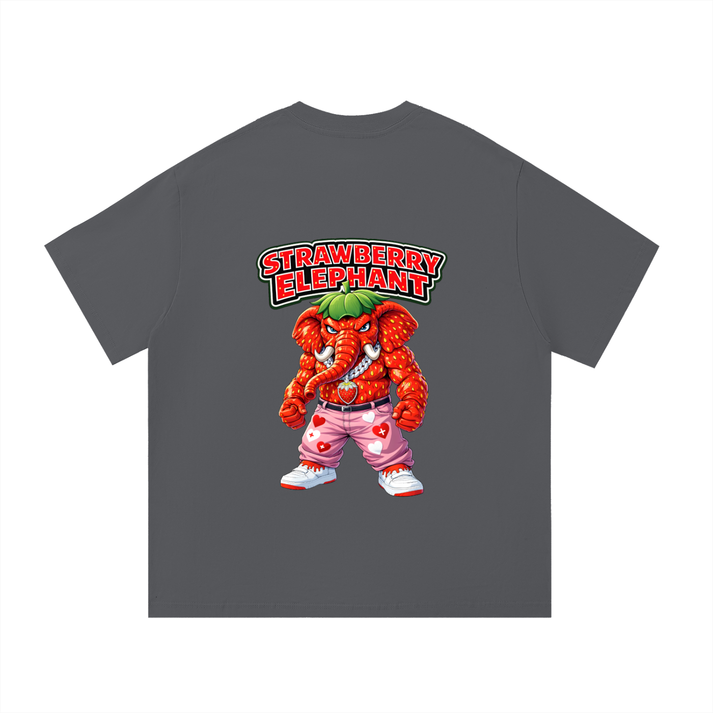 "Strawberry Elephant" Essential Cotton T-Shirt