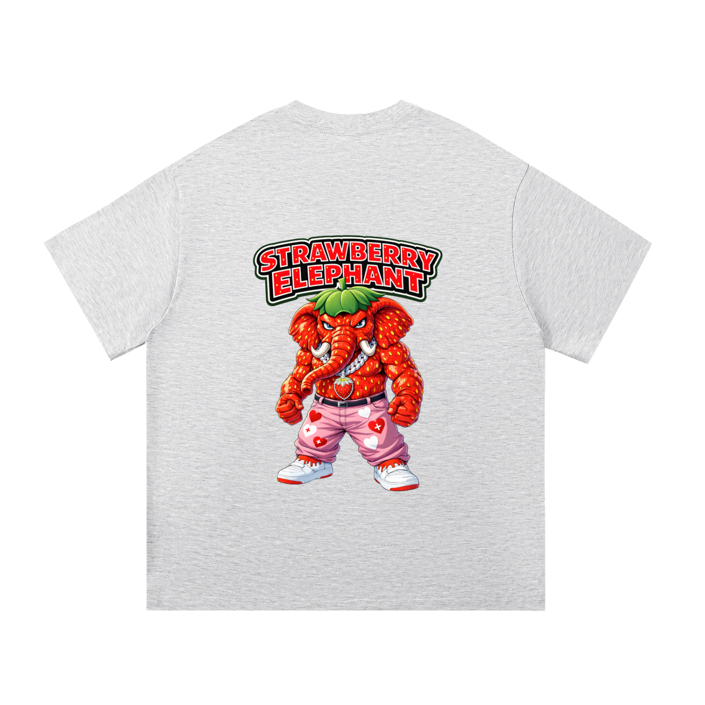 "Strawberry Elephant" Essential Cotton T-Shirt