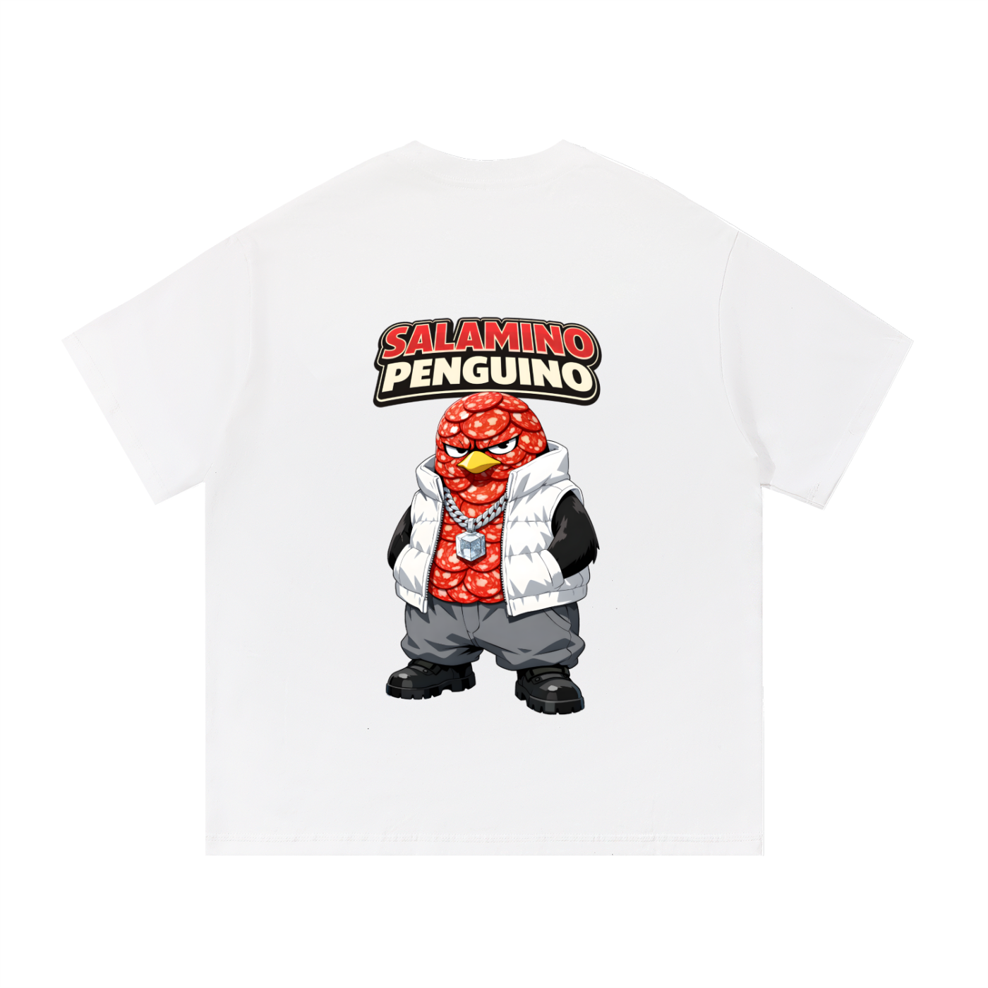 "Salamino Penguino" Essential Cotton T-Shirt