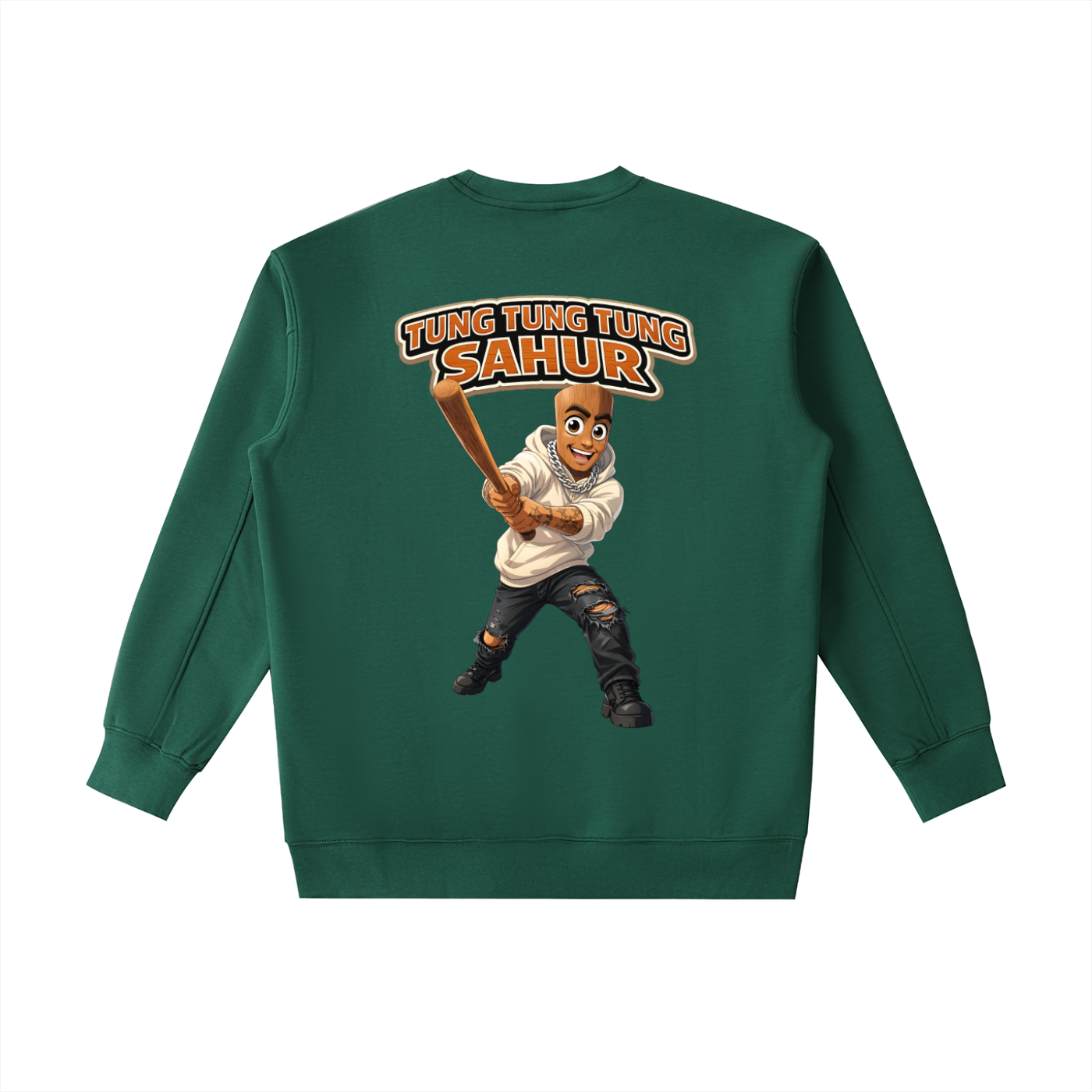 "Tung Tung Tung Sahur" Essential Heavyweight Crewneck Sweatshirt