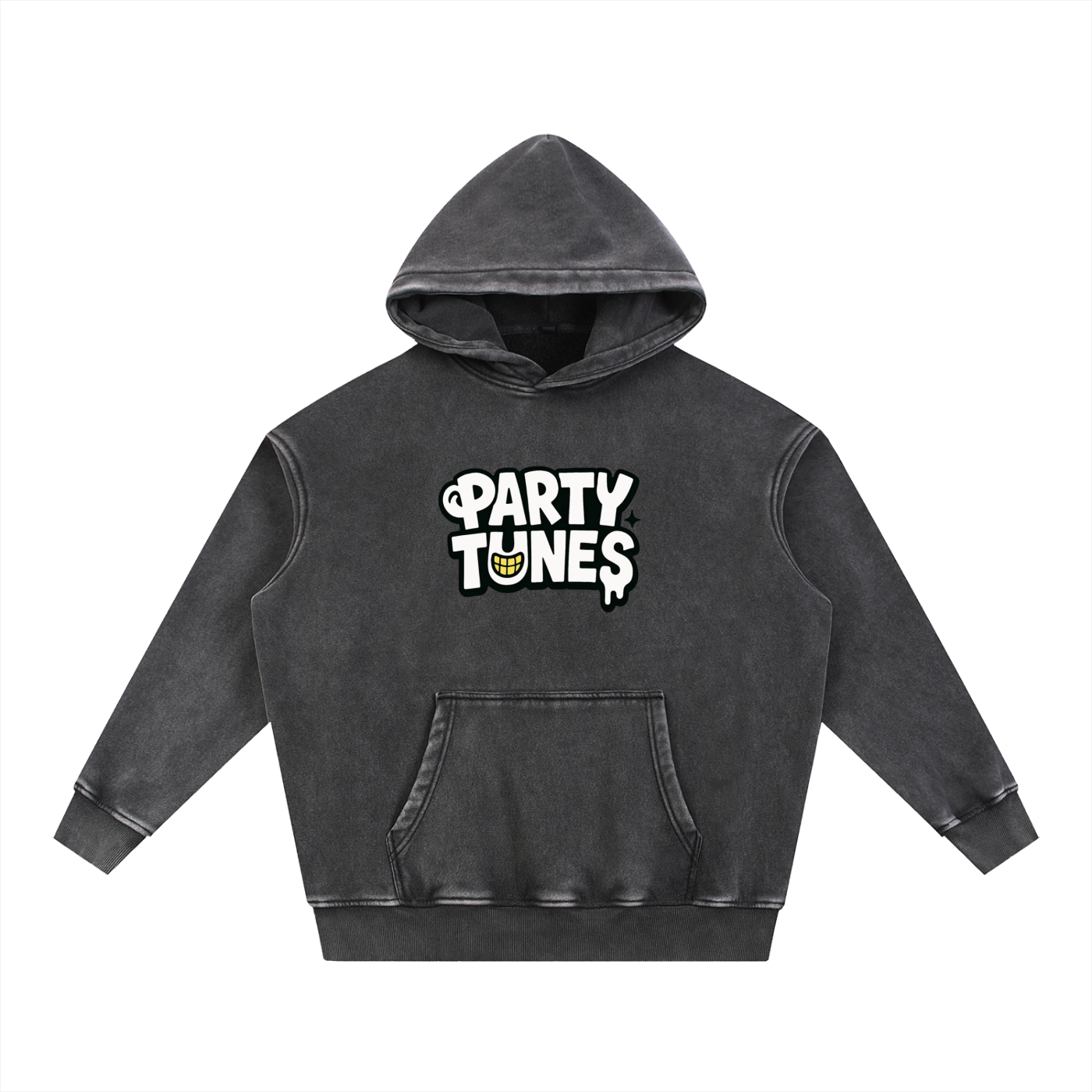 "Tung Tung Tung Sahur" Snow Wash Fleece Oversize Hoodie