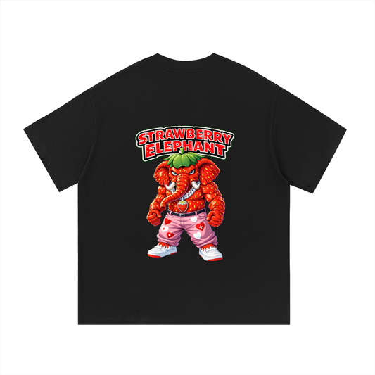 "Strawberry Elephant" Essential Cotton T-Shirt