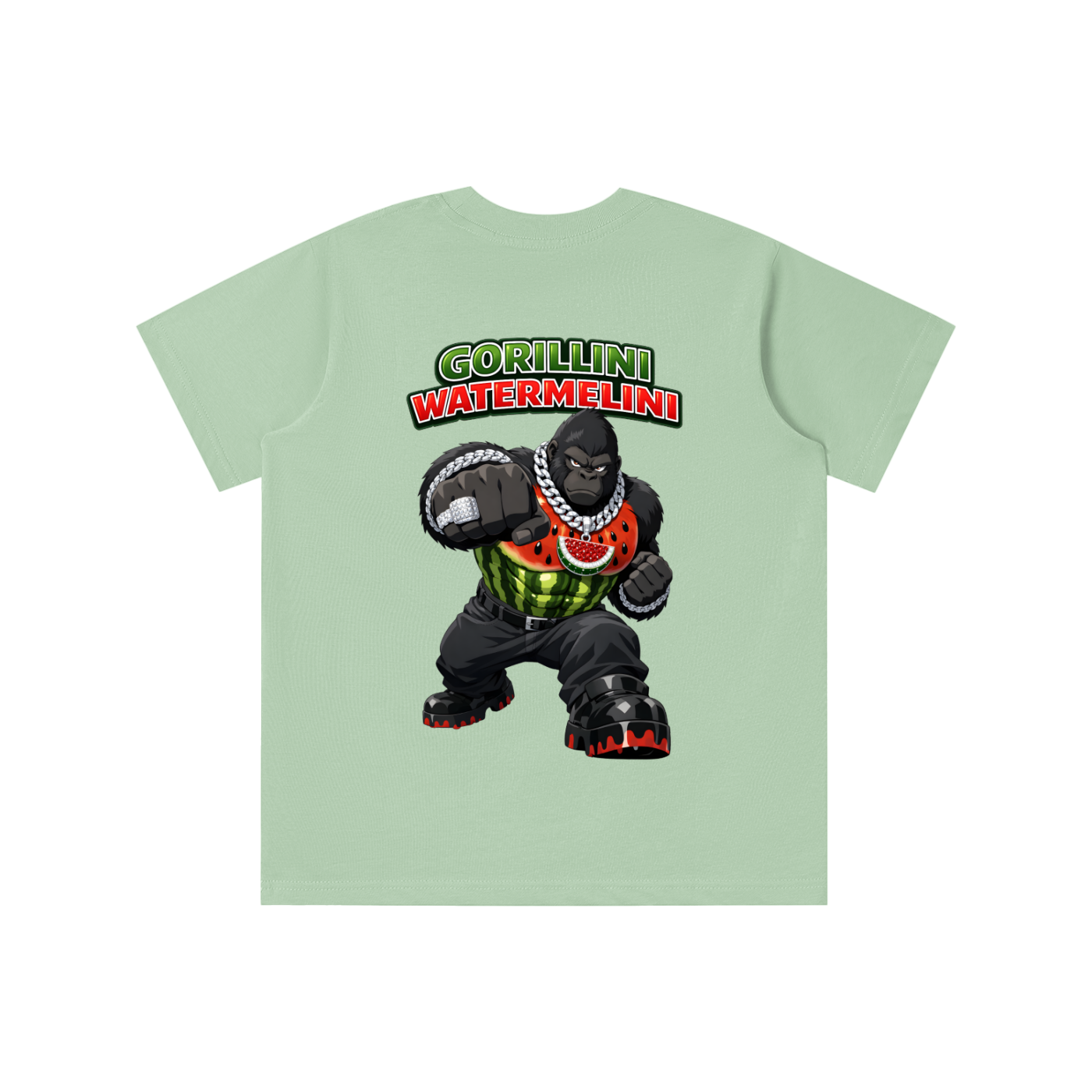 "Gorillini Watermelini" Essential Kids' T-shirt