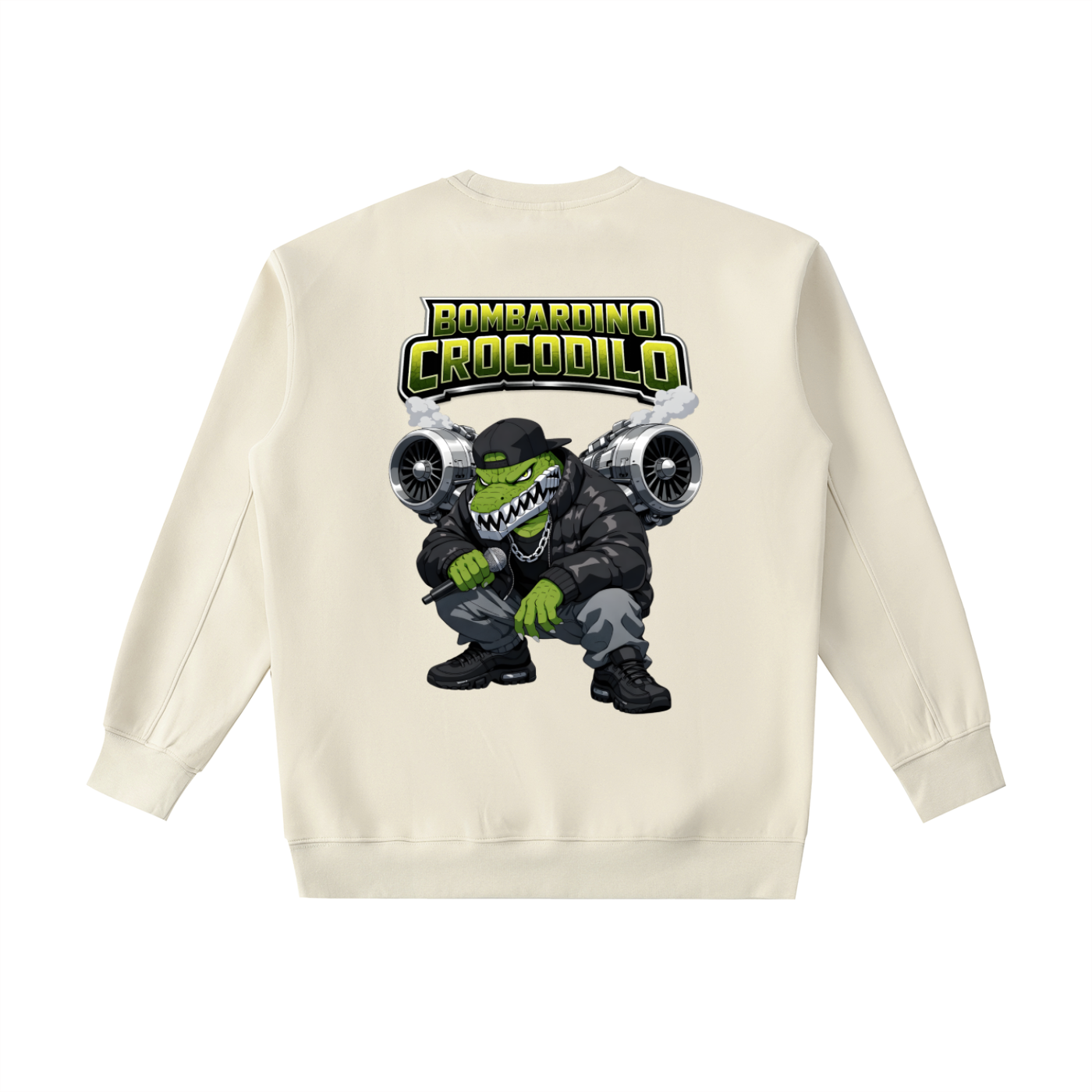 "Bombardino Crocodilo" Essential Heavyweight Crewneck Sweatshirt