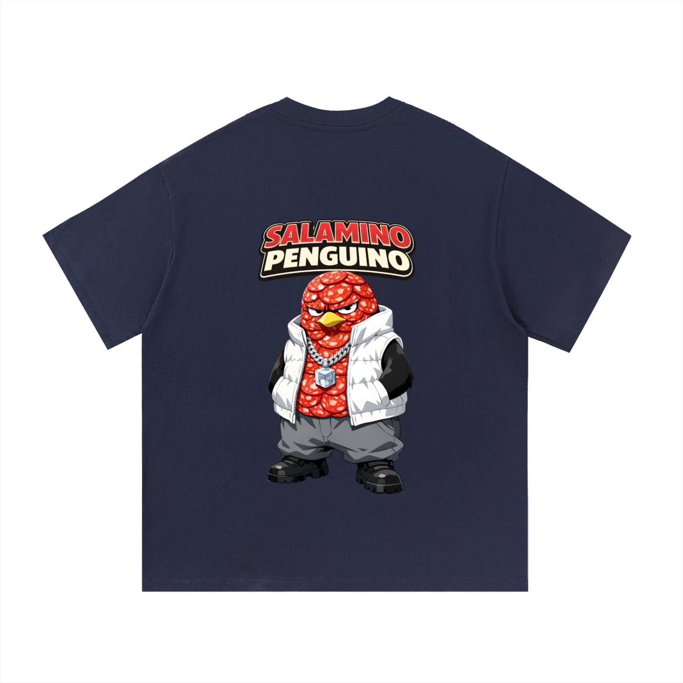 "Salamino Penguino" Essential Cotton T-Shirt