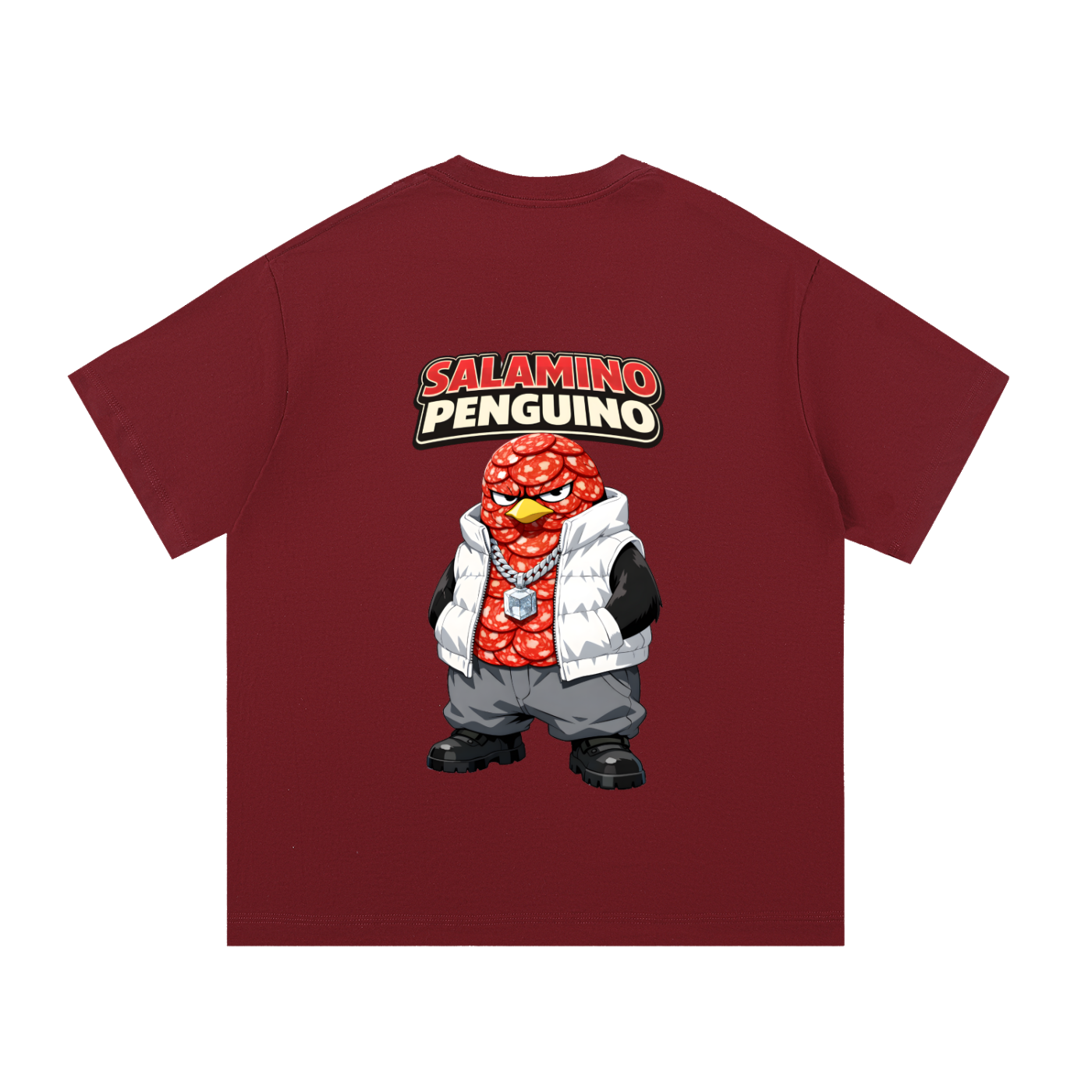 "Salamino Penguino" Essential Cotton T-Shirt