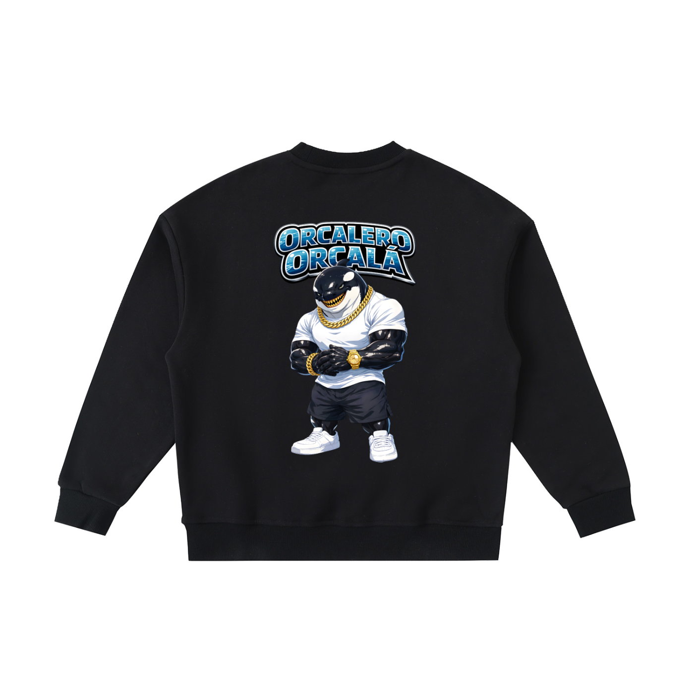 "Orcalero Orcala" Essential Fleece Kids' Crewneck Sweatshirt