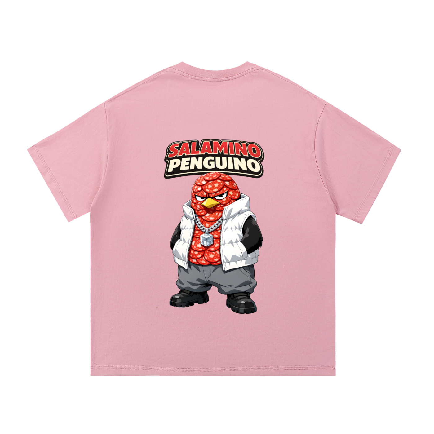 "Salamino Penguino" Essential Cotton T-Shirt