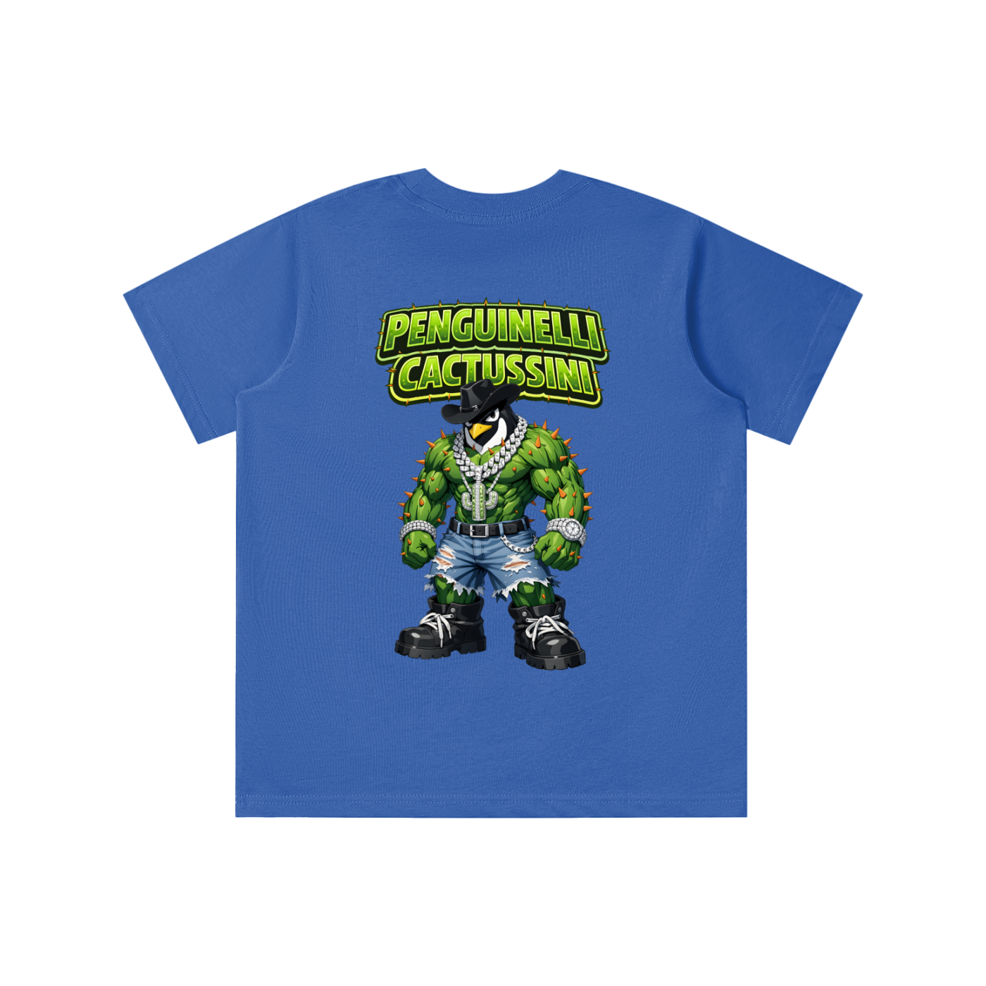 "Penguinelli Cactusini" Essential Kids' T-shirt