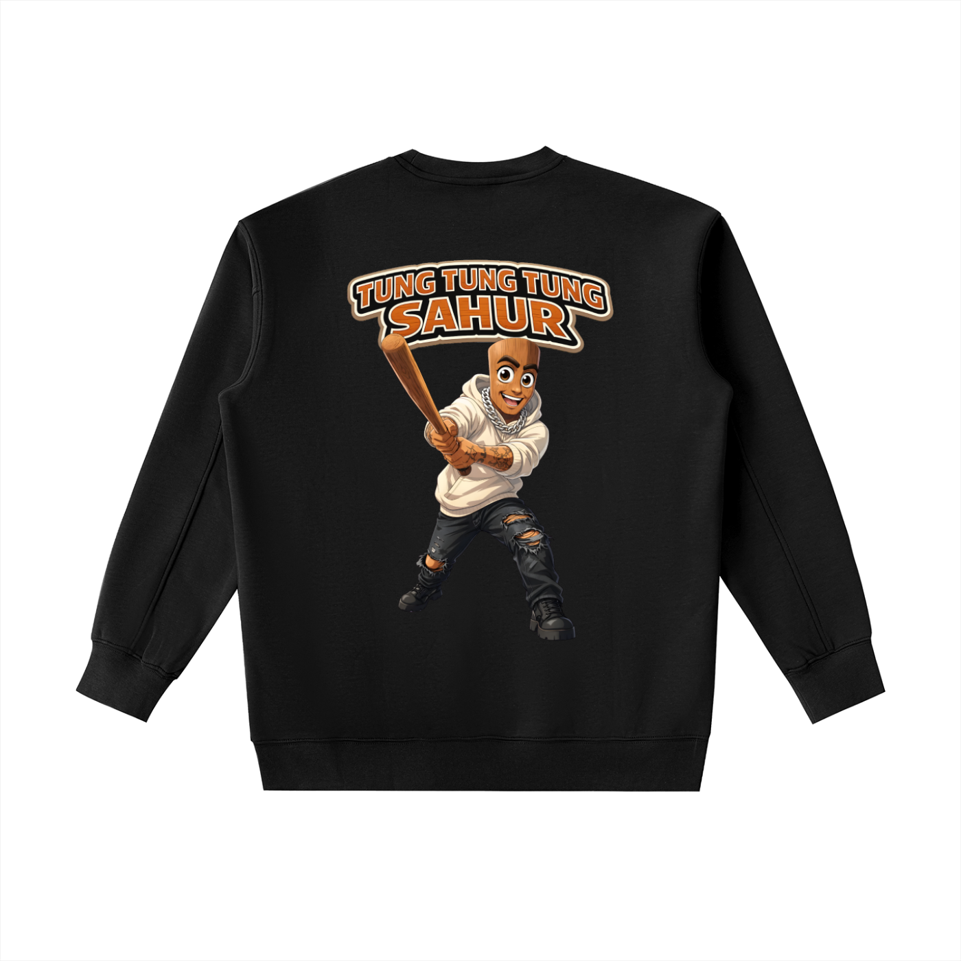 "Tung Tung Tung Sahur" Essential Heavyweight Crewneck Sweatshirt
