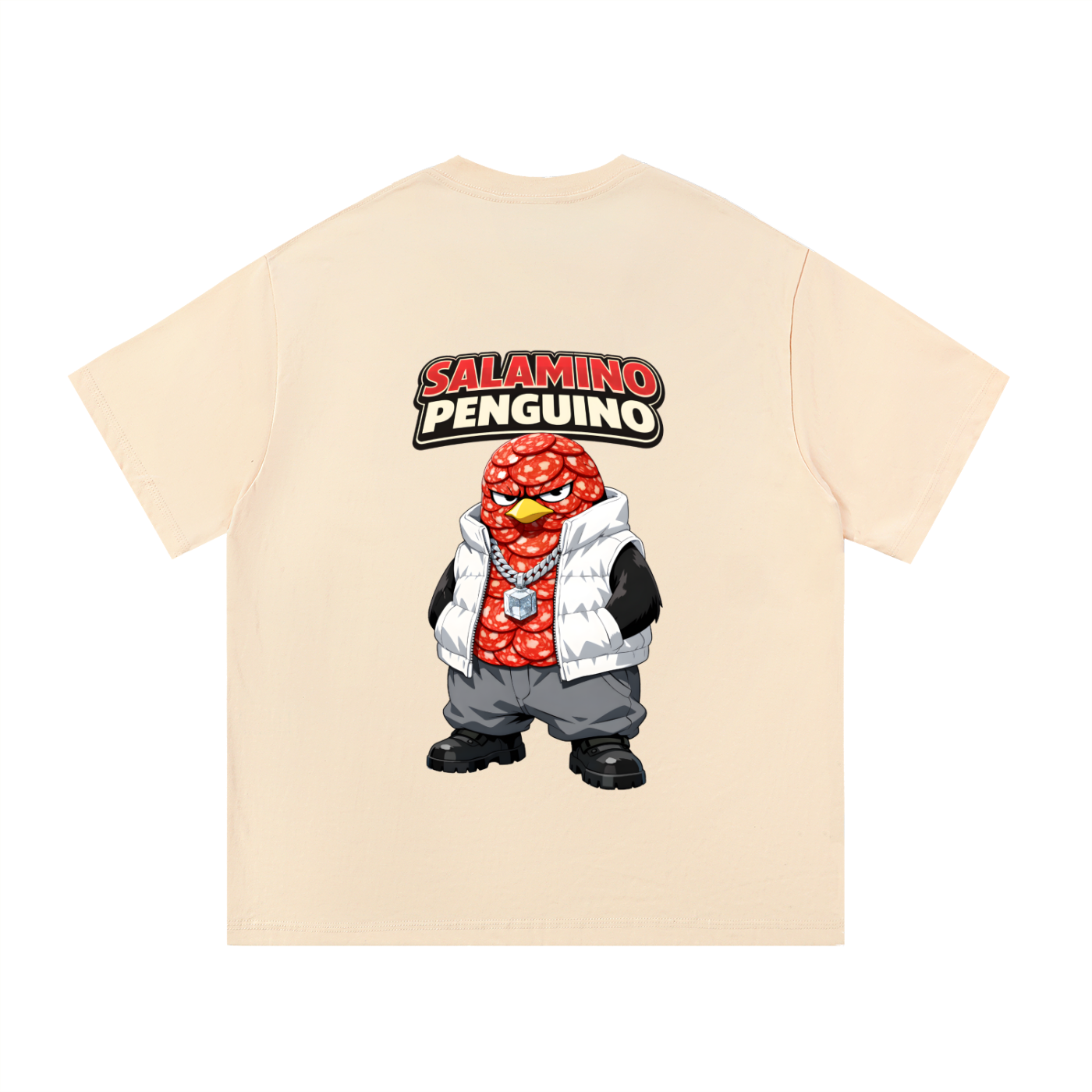 "Salamino Penguino" Essential Cotton T-Shirt
