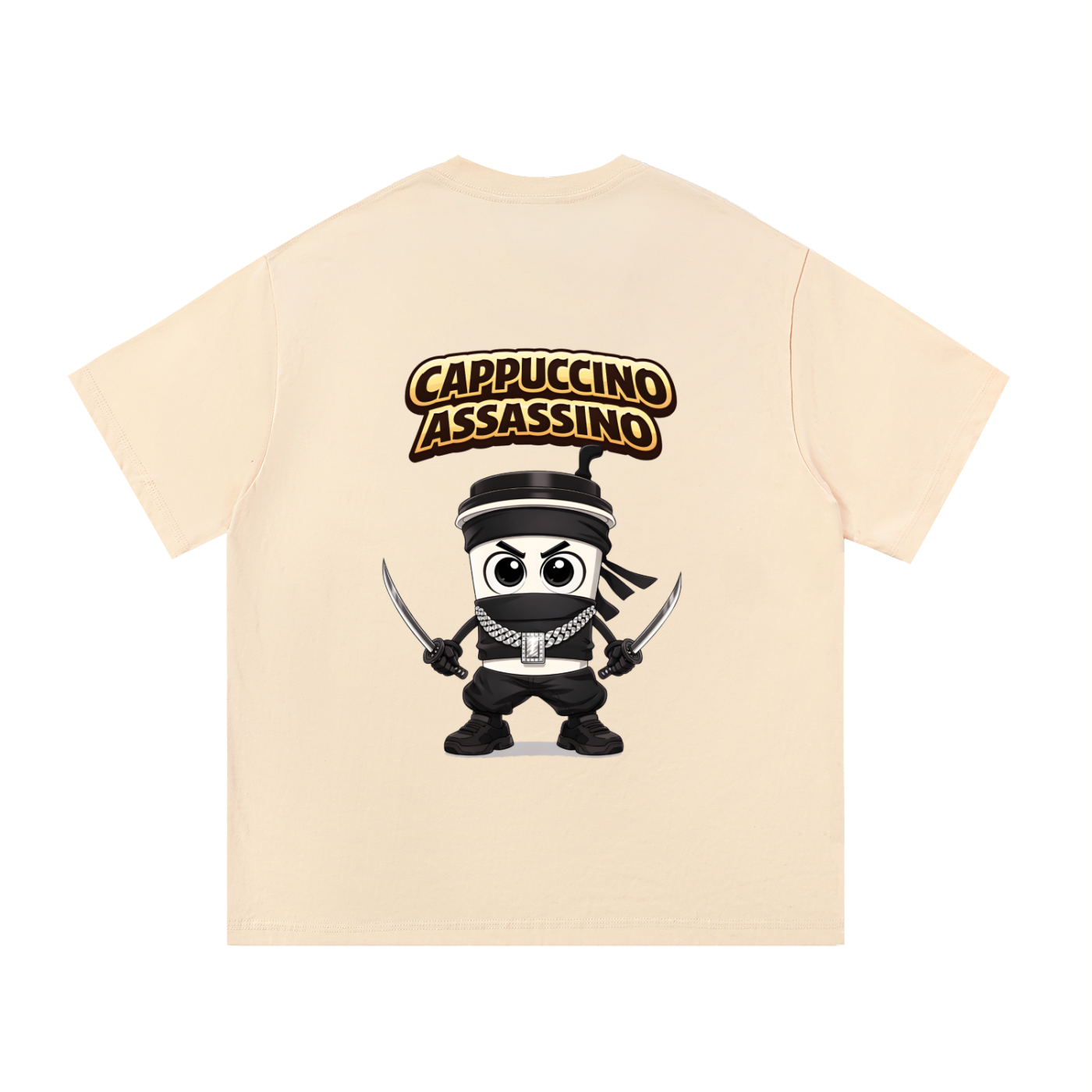 "Cappuccino Assassino" Essential Cotton T-Shirt