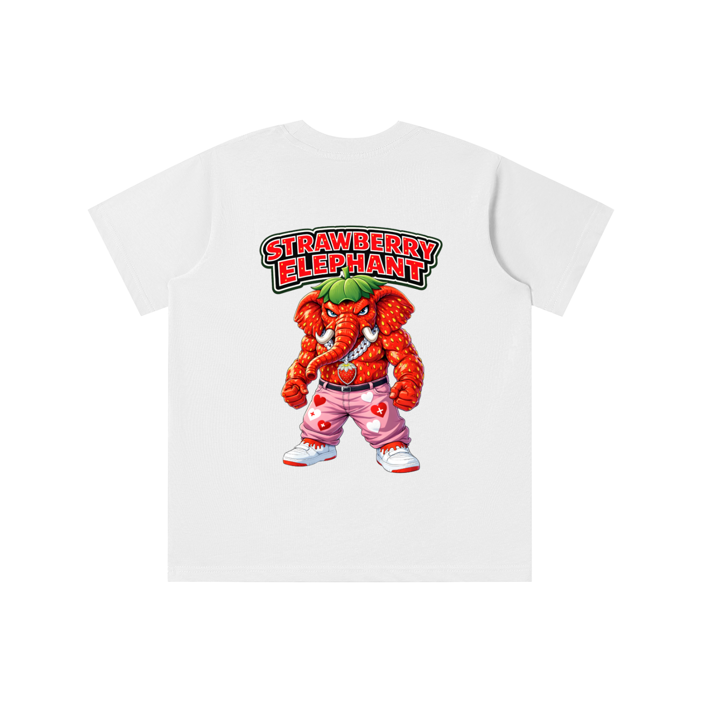 "Strawberry Elephant" Essential Kids' T-shirt